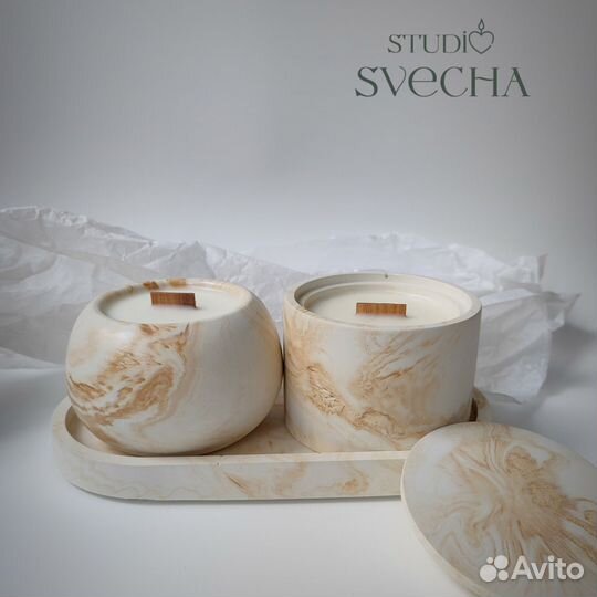 Ароматическая свеча ручной работы