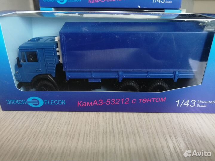 Элекон камаз-53212 тент синий