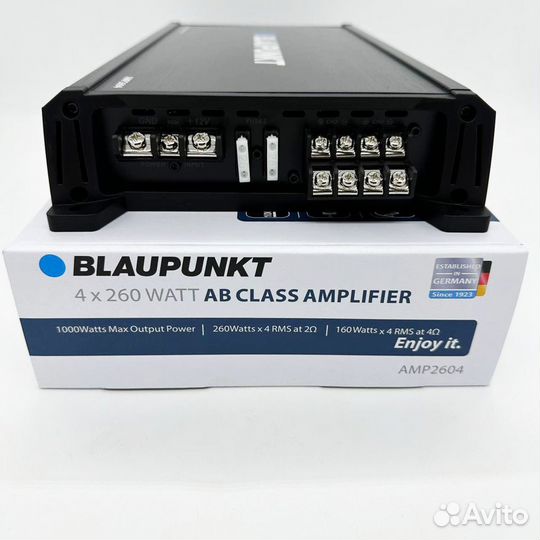 Усилитель 4х канальный / Blaupunkt 1040W Max