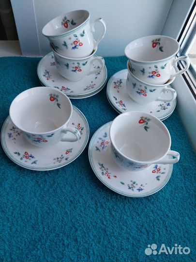 Сервиз чайный. Чайная пара за 6шт. Англия Lenardi