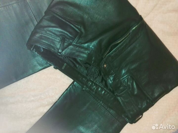 Брюки из натуральной кожи женскме