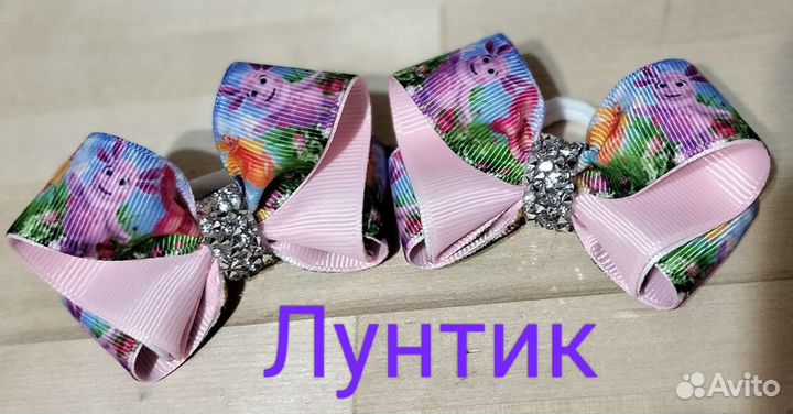 Бантики с героями мультфильмов