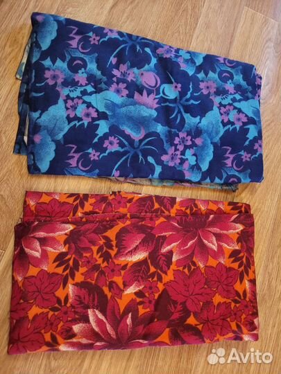 Ткань материал отрезы фланель сатин ситец СССР