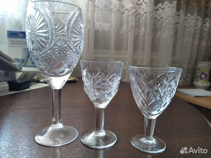 Фужеры,рюмки хрусталь СССР