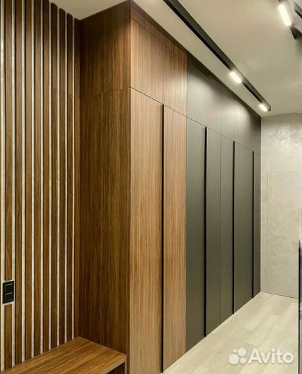 Гардеробная на заказ стильная под ключ