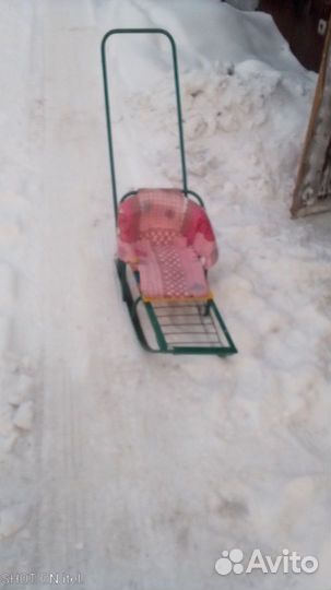 Детские зимние санки