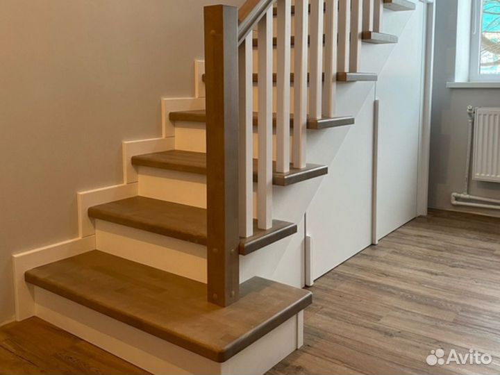 Лестница для любых проёмов с кладовкой + Монтаж
