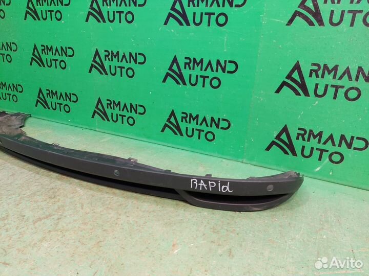 Юбка бампера задняя Skoda Rapid 2 2020