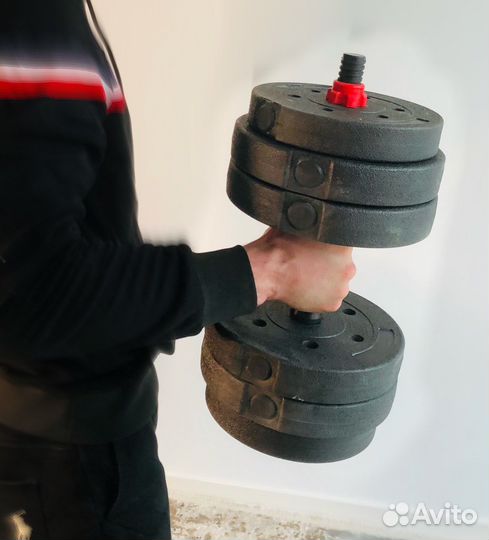 Гантели +штанга 33кг новые