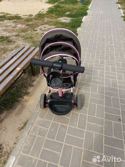 Велосипед-коляска с ручкой