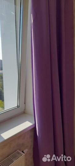 Шторы 200*270. 2шт. Новые. Фиолетовые. Блэкаут