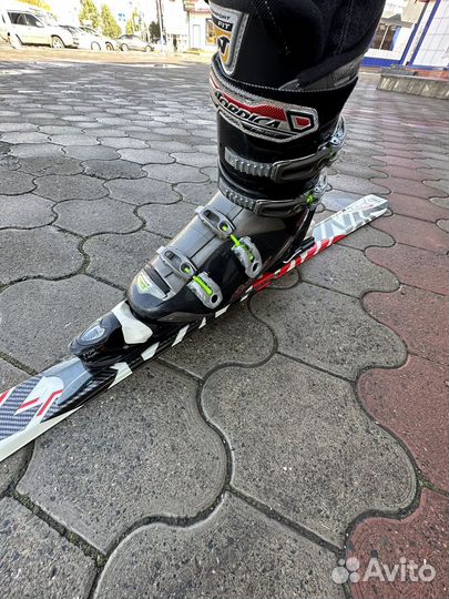 Горные лыжи dynastar omedrive 8, палки, ботинки