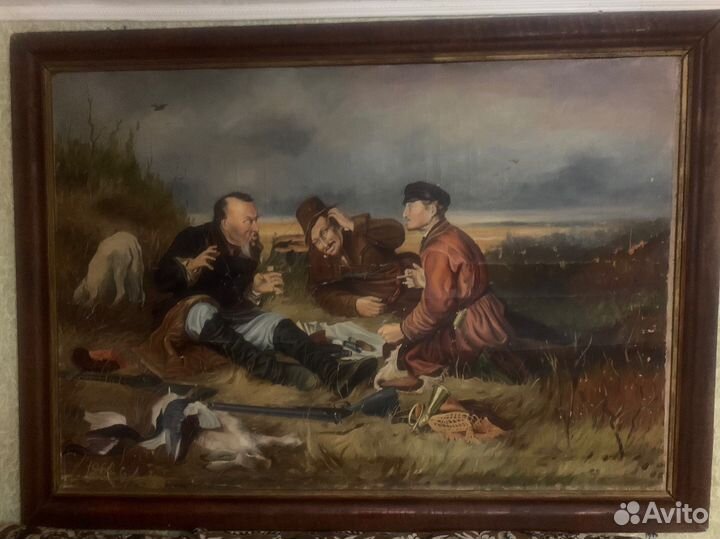 Картина Перова «Охотники на привале»