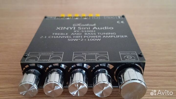 Усилитель 2.1 мощностью 2х50 вт+100вт