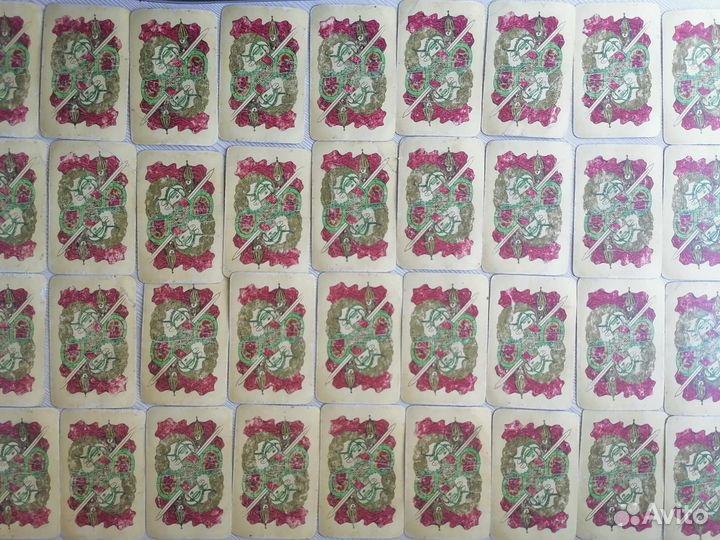 Карты игральные атласные винтаж