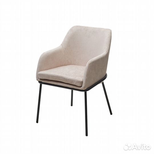 Стул Lancaster, велюр белый