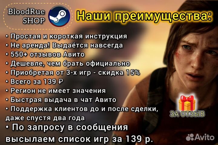 The Last Of Us part 1 Пк & Steam Deck 1100 отзывов