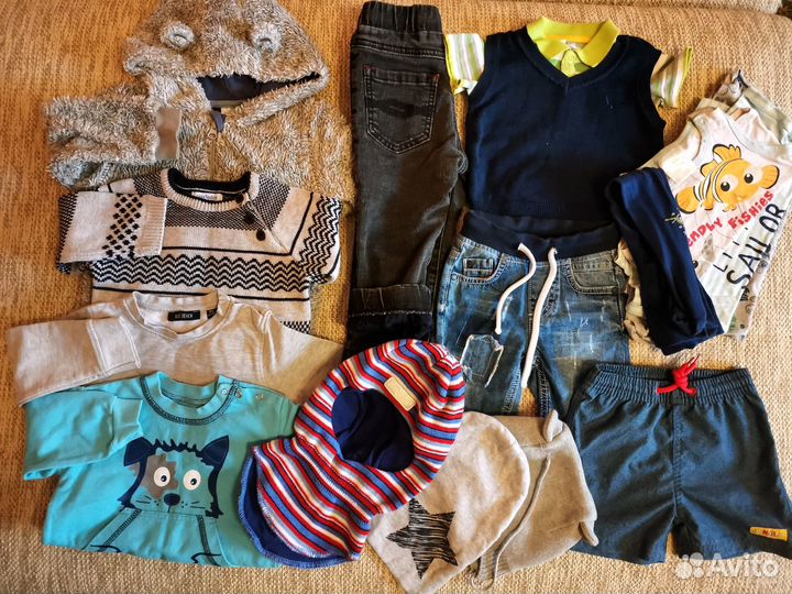 Вещи пакетом для мальчика р-р 74-80