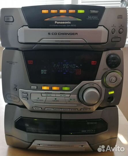 Музыкальный центр Panasonic SA AK 45. голова