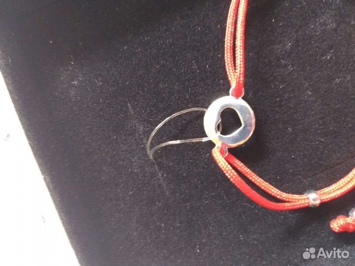 Серебрянный браслет с сердцем