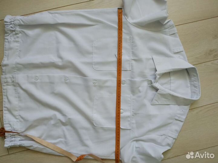 Рубашка мужская белая, форма. р.48 рост 176-178см