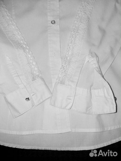 Блузка рубашка школьная на девочку рост 146