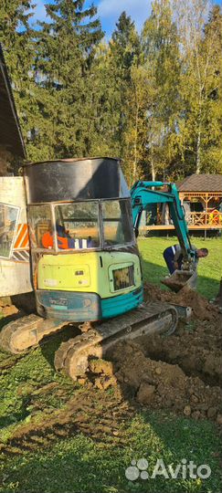 Услуги мини-экскаватора, мини экскаватор в аренду