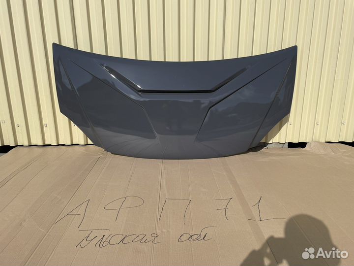 Капот на Газель тюнинг Drive цвет Шторм Грей серый