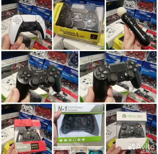 Джойстики Геймпады PS4/PS3/PS5/PS2, Xbox 360/One