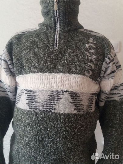 Джемпер мужской свитер шерсть теплый