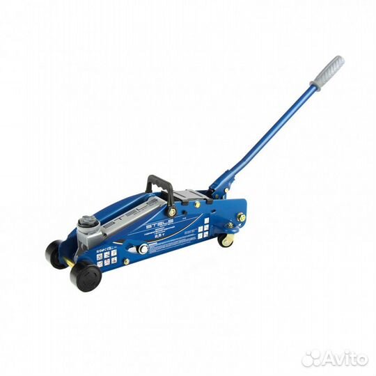 Домкрат подкатной с фикс и кейсом 2.5 т 140-385 мм