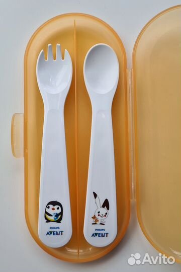 Приборы для детей Avent, вилка и ложка