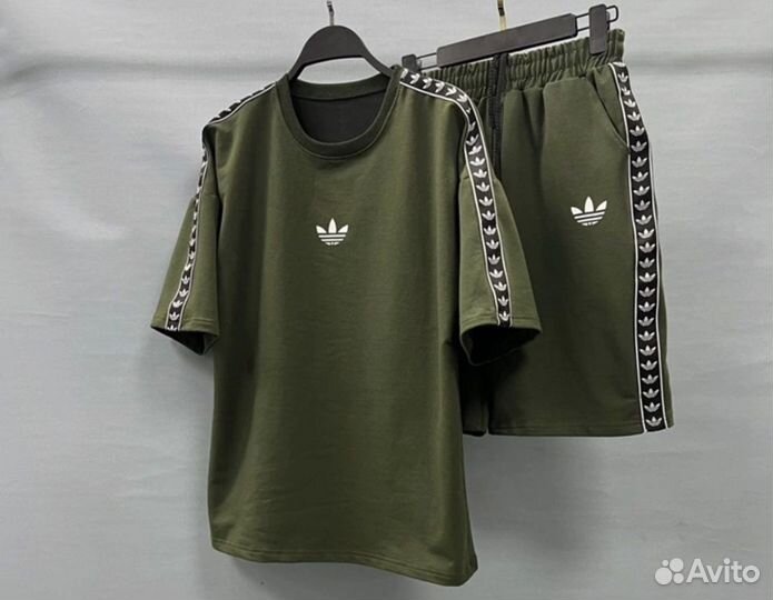 Adidas мужской хлопковый костюм