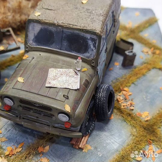 Модель танка Диорама stalker metro 2033