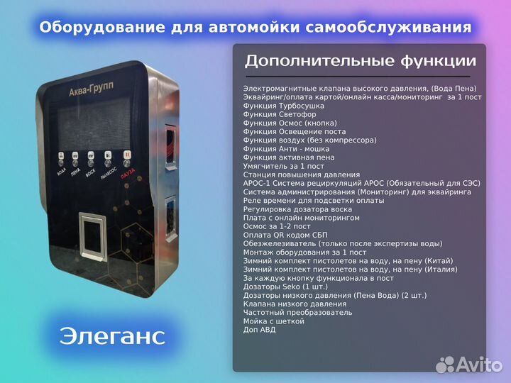Оборудование для Автомойки / Элеганс Prо 52