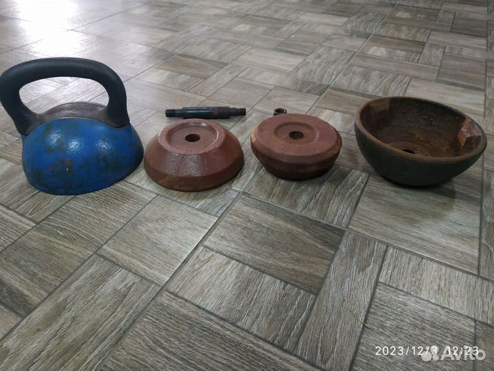 Гиря 1х8-12-16кг (разборная)