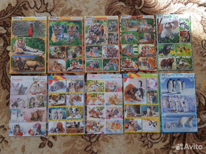 Наклейки Кошки, Собаки, Лошадки и др