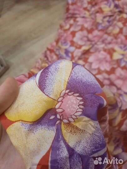 Ткань 7,5 м. Полиэстер тонкий. Винтаж СССР