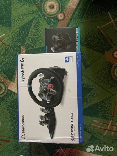 Игровой руль 900 градусов 3 педали и кпп