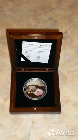 The Pearl Oyster монета 5 долларов серебро