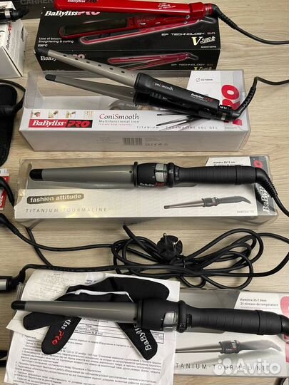 Плойки для волос Babyliss Pro, утюжок, фен