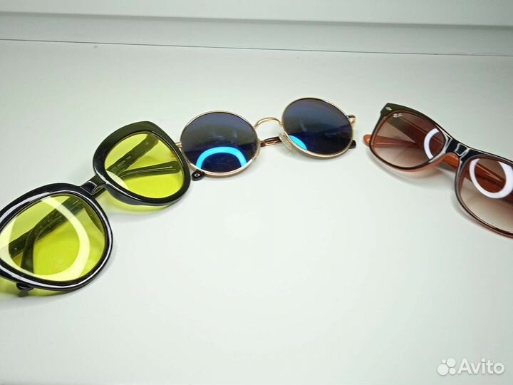 Солнцезащитные очки, 3 пары