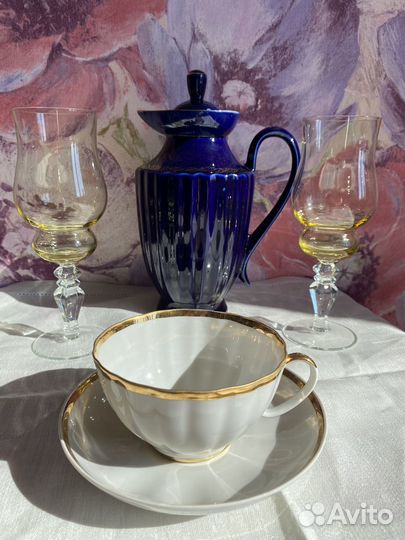 Фужеры Владимир. чайная пара дулево.ссср