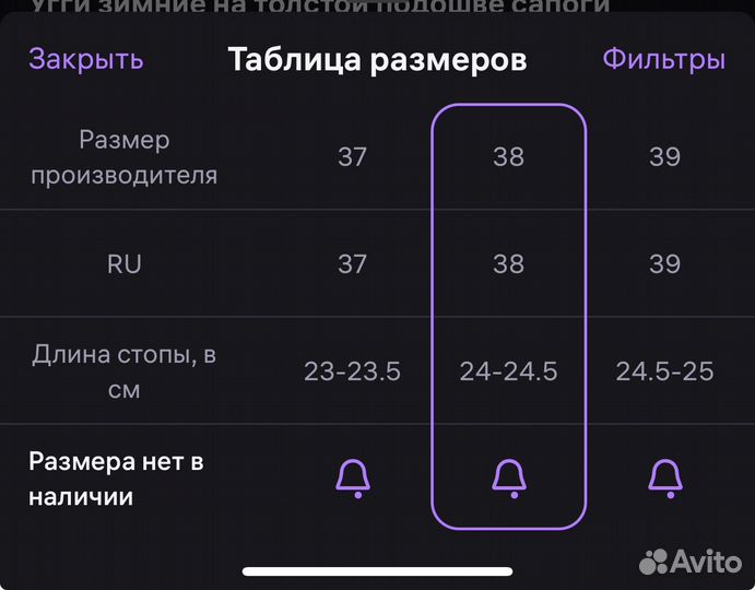 Угги женские 38 размер