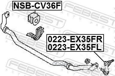Втулка стабилизатора перед правлев
