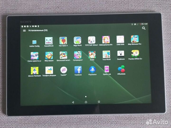 Планшет sony xperia tablet z