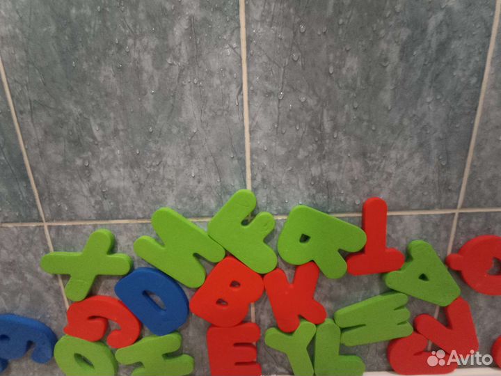 Буквы для игр в ванной
