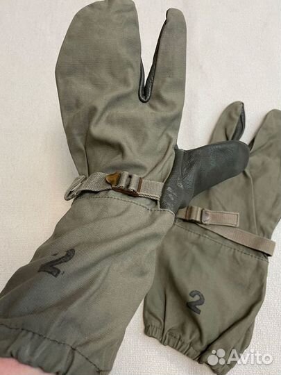 Рукавицы Германия кожа хлопок