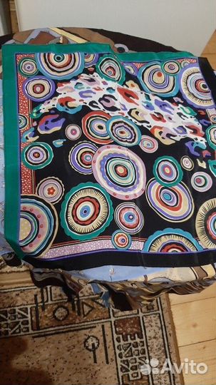 Павловопосадский платок шелковый, шарф мужской