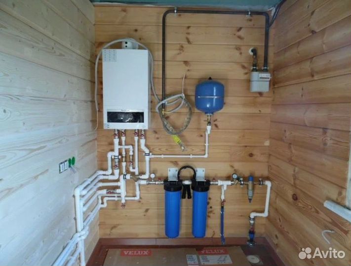 Монтаж отопления и водоснабжения